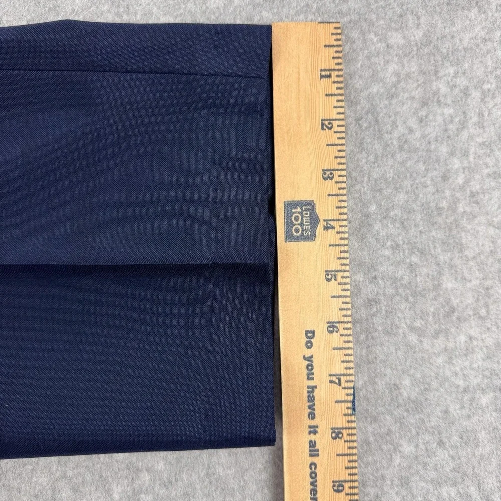 Spier & Mackay Dress Pants Mens 38x31 Blue Wool Lined Flat Front Office Business